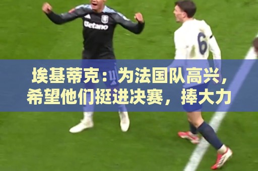 埃基蒂克:为法国队高兴,希望他们挺进决赛,捧大力神杯回国 埃基蒂克:为法国队高兴,希望他们挺进决赛,捧大力神杯回国